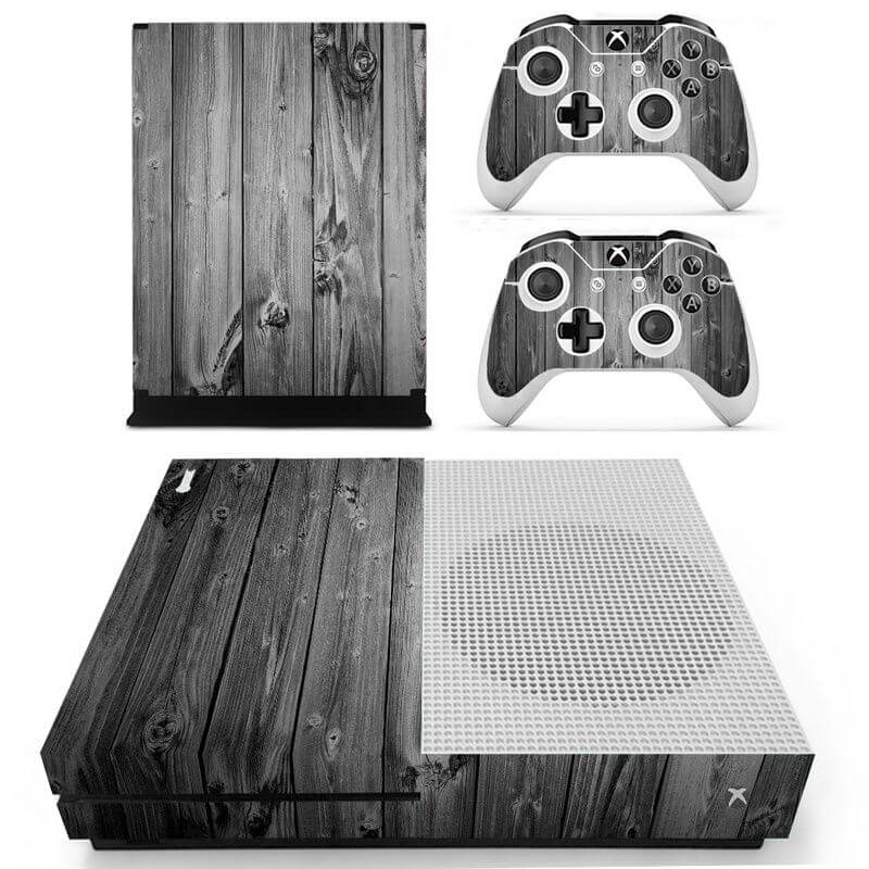Wood Xbox ONE S sticker