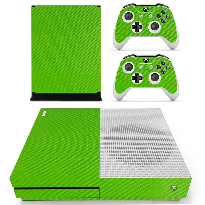 Green Carbon Xbox ONE S skin