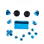 PS4 controller chrome button replacement set blauw
