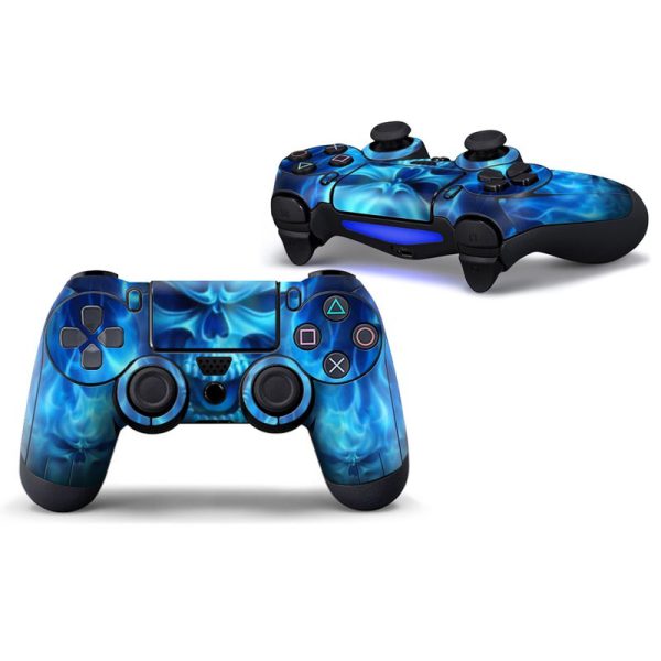 Blue Skull - PS4 Controller Skin