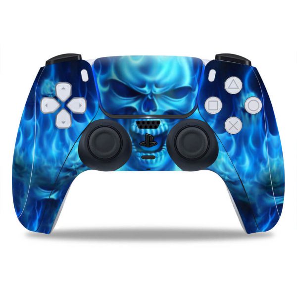 Blue Skull - PS5 Controller Skin