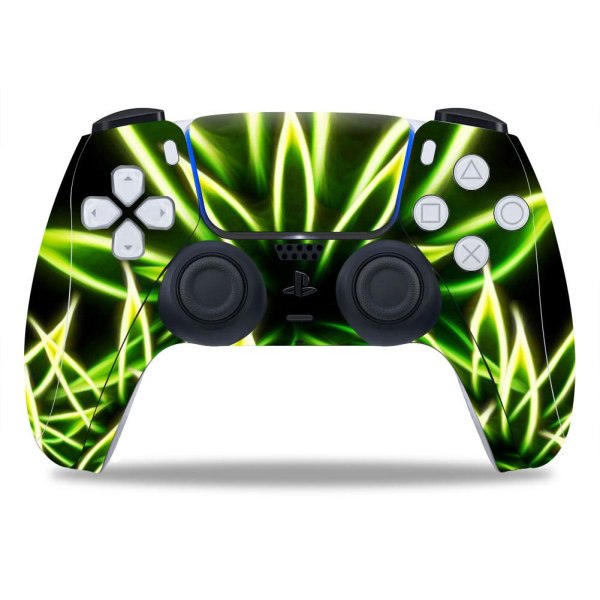 Glowing Weed PS5 controller skin